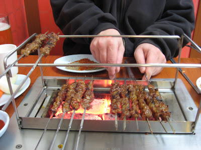 Chinese style lamb kebabs in Bongcheon