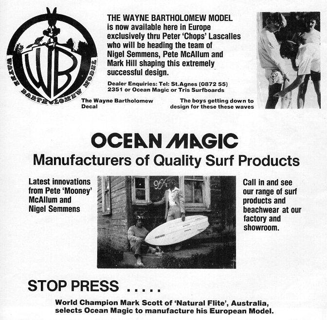 vintage surfboard collector UK Ocean Magic stinger