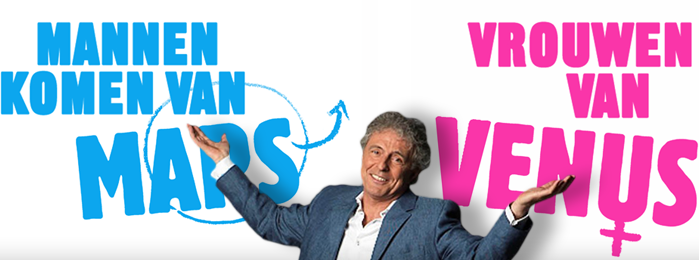 DRU Cultuurfabriek: Mannen komen van Mars, vrouwen van Venus