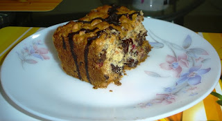 Berry Nutty Chocochip Cake