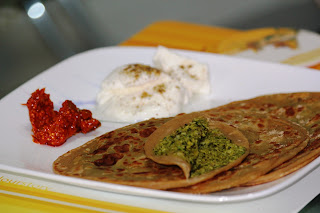 Corriander Corn Paratha