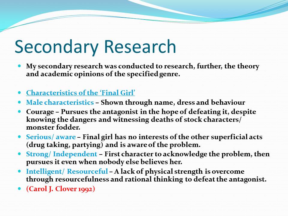 secondary research methods examples