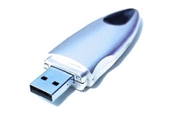Chiavetta usb azzurra