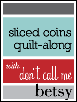 Sliced coins quilt along