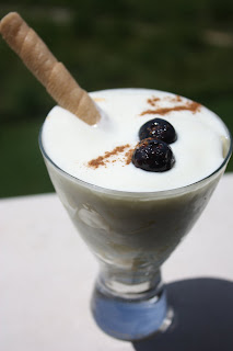  copa de yogur y manzana con canela 