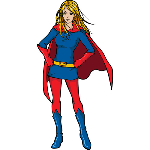 free girl superhero clipart - photo #32