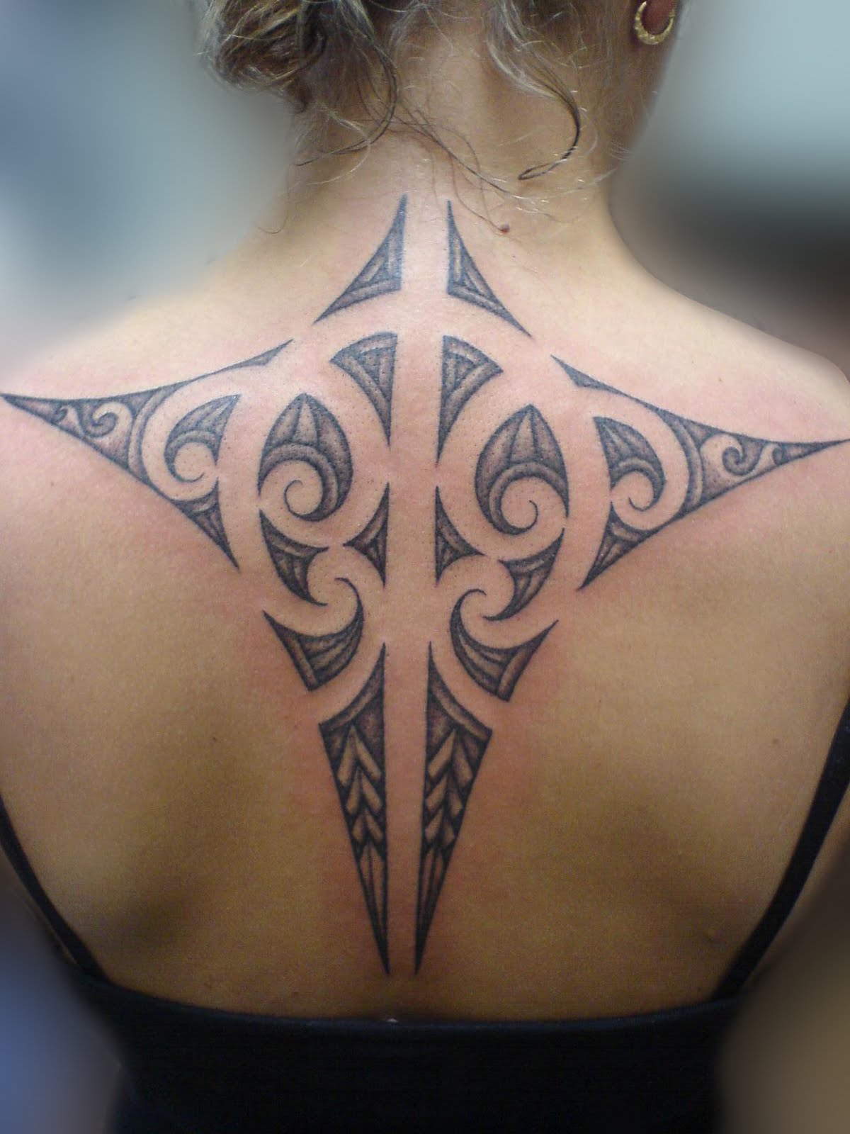 Maori Back Tattoo