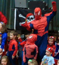 Spiderman parties with friends