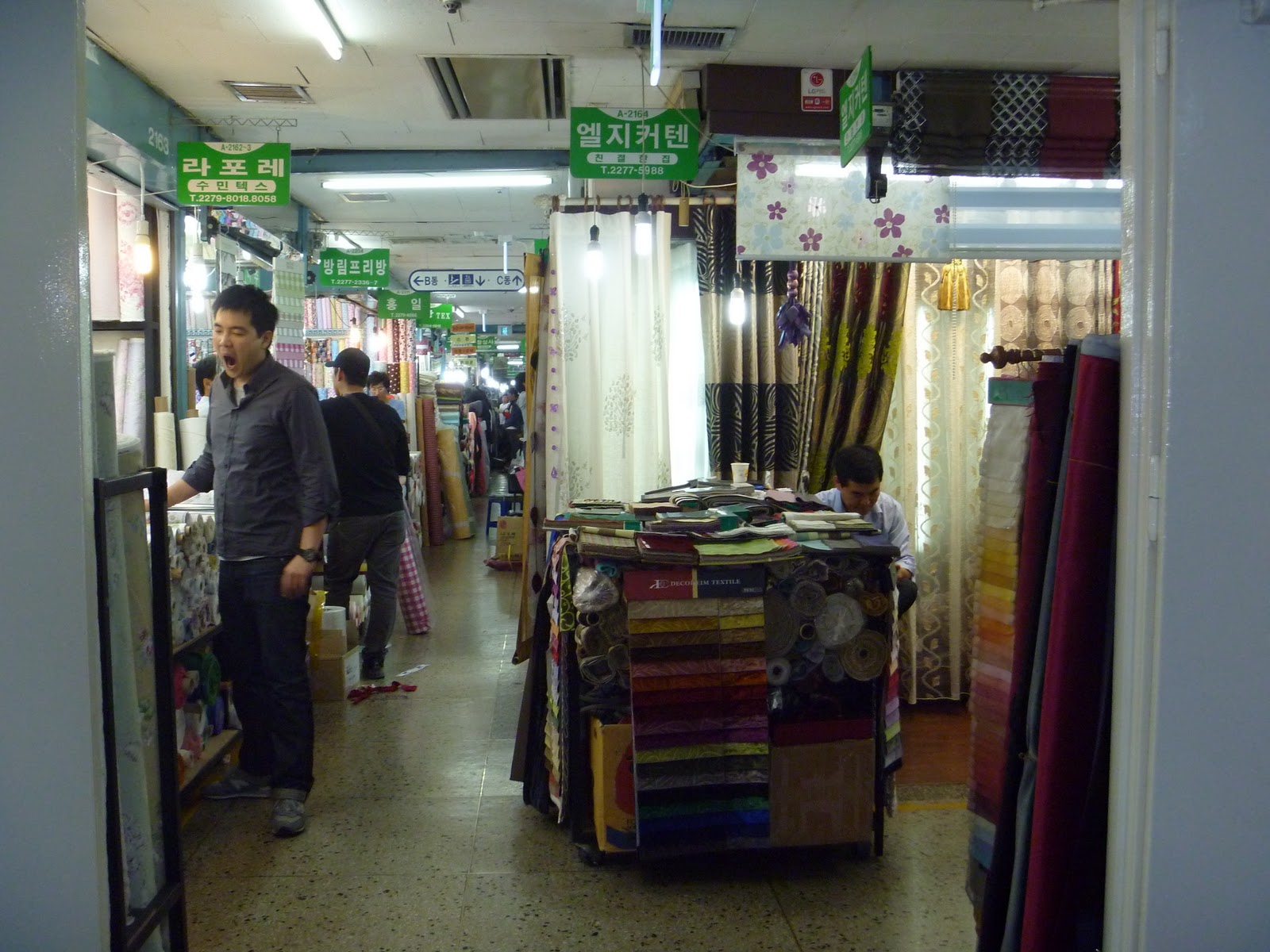 South Korea The fabric market in Seoul Korea