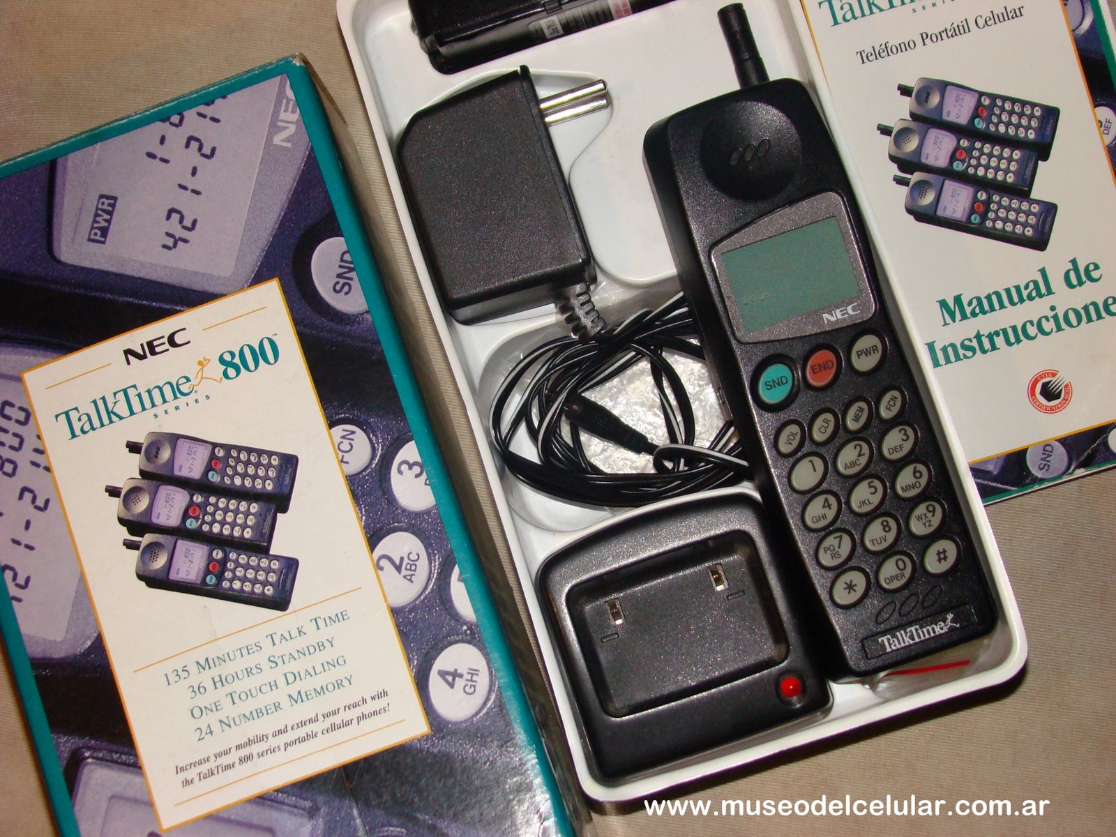 vintage mobile phone: #190 Nec TalkTime 800