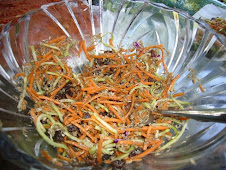 carrot slaw made by Jackie & Greg