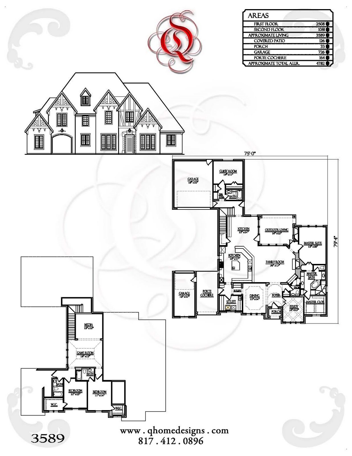 House Plans with Porte Cochere