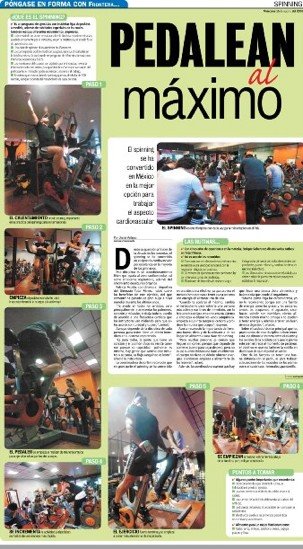 Página editada en Periódico Frontera