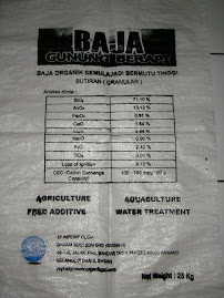 Baja Zeolite - RM35/beg/25kg