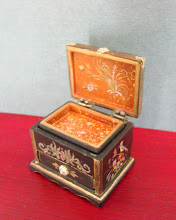 Lacquered oriental Box with drawer