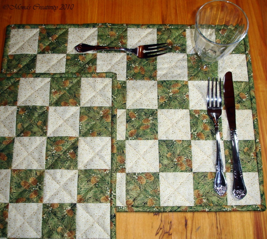 Mona's Creativity Checkered Placemats
