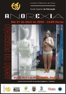 acção de formação acerca da anorexia