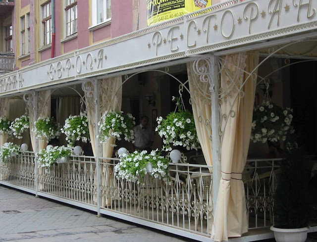 Ternopil Ukraine Europe Restaurant In Flowers