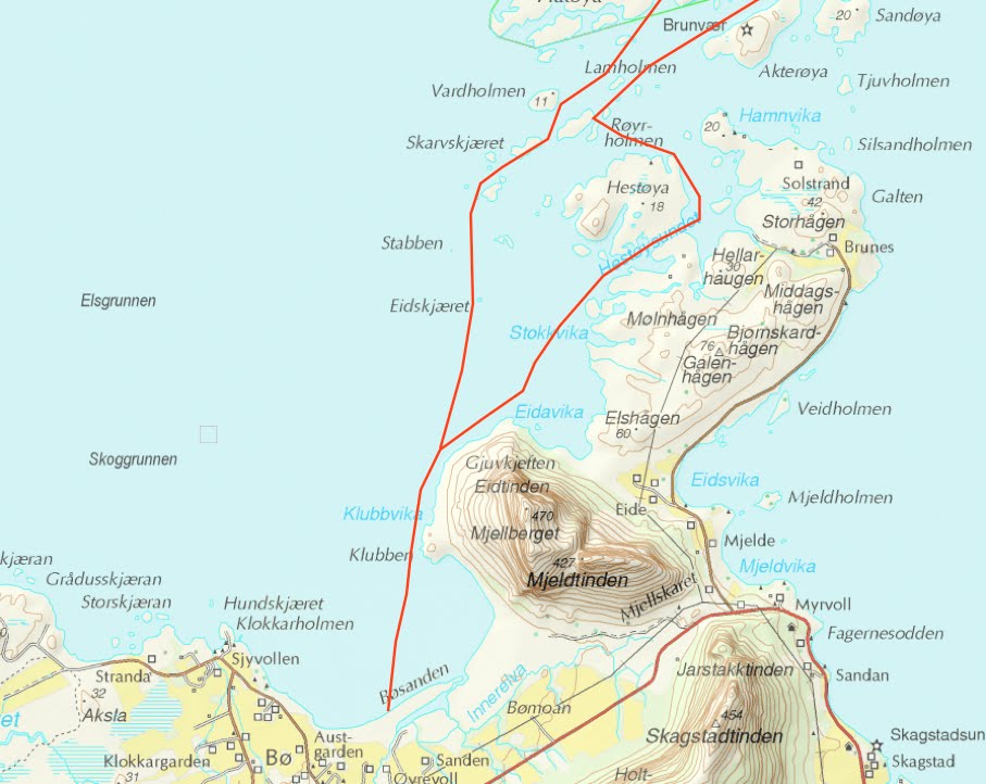 Toppturmania Engeløya/Steigen padletur fra Bøsanden på Engeløya til