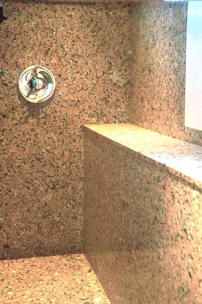 granite shower shelf