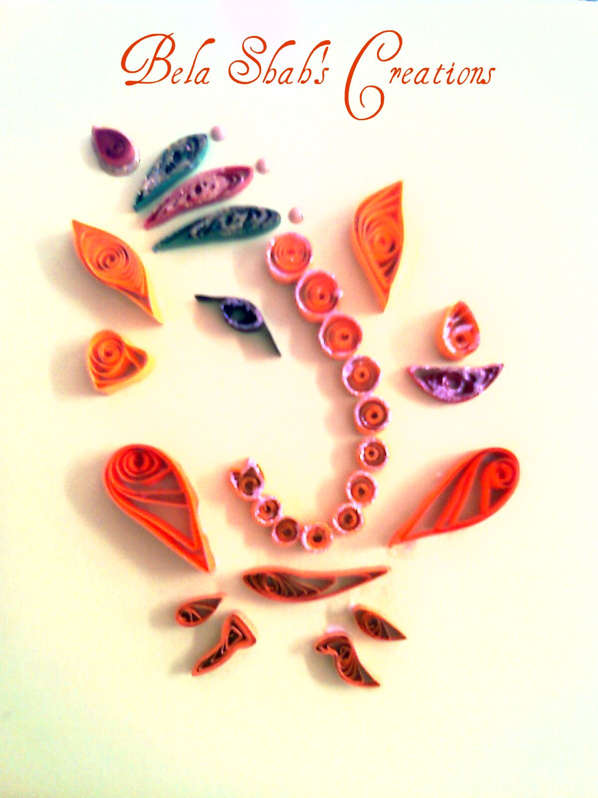 Bela's Quilled Creations Quilled Ganesha