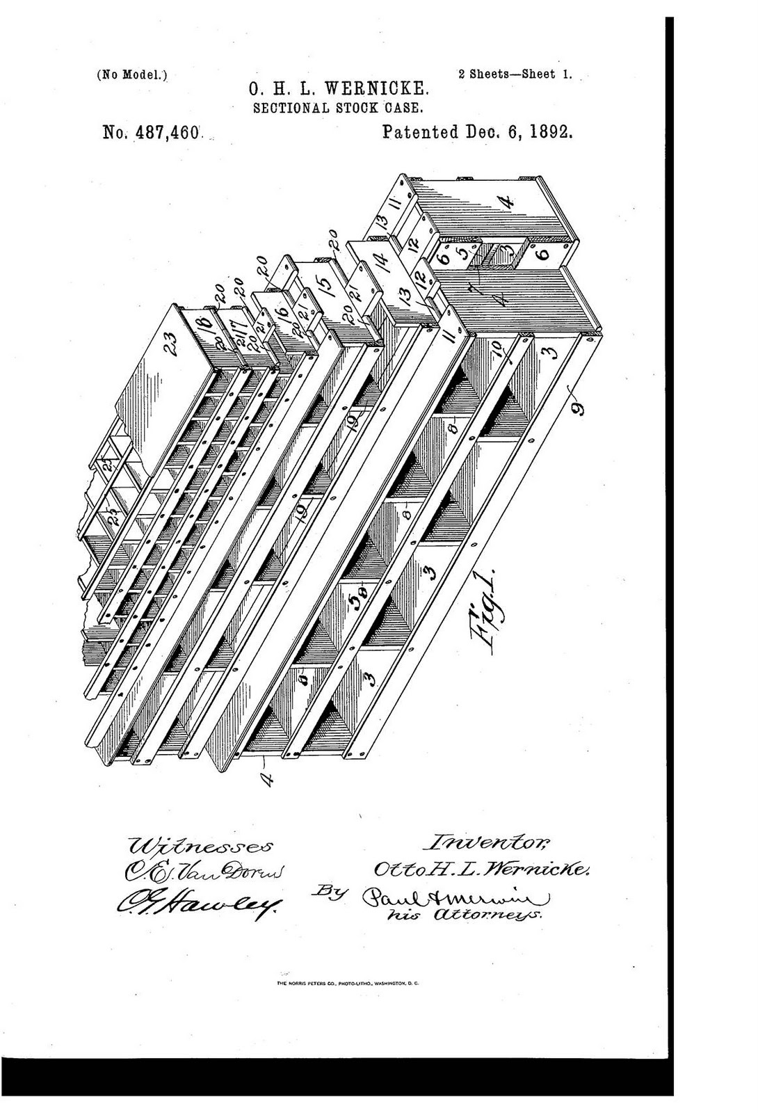 Patently American: Patent of the Day: US Patent No. 487,460 - Sectional