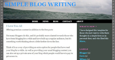 Simple Blog Writing Template