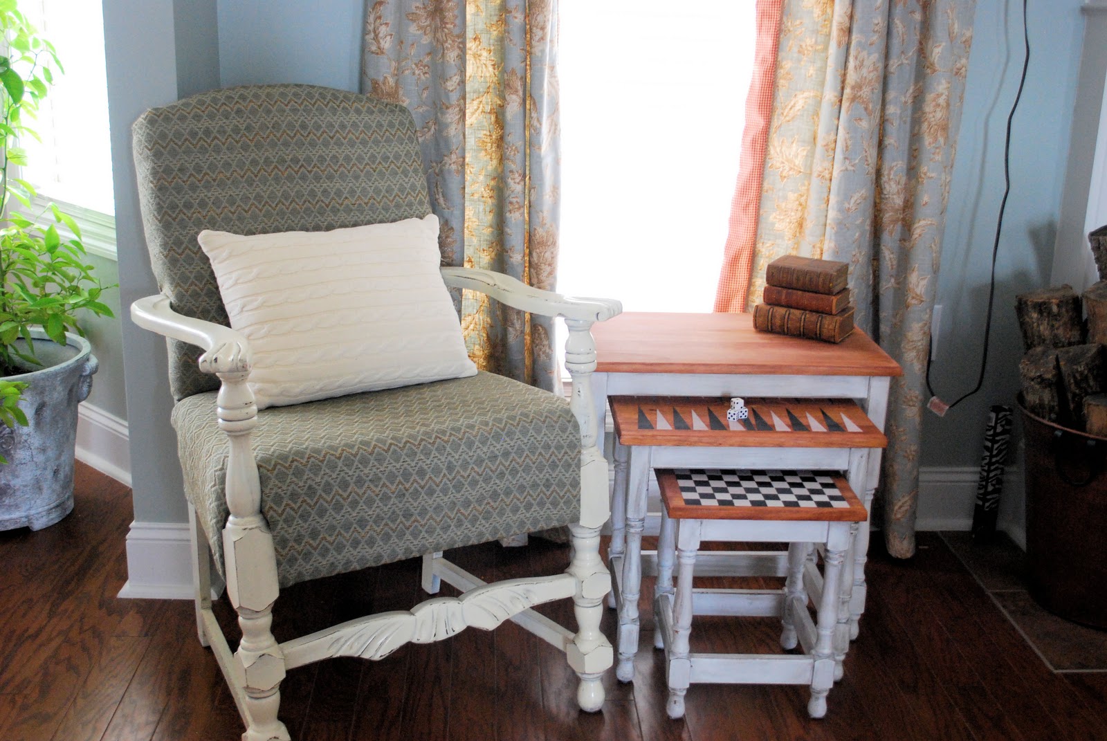 Fussy Monkey Business Ballard Inspired Nesting Tables