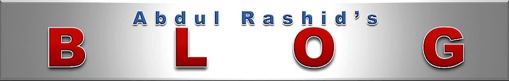 Abdul Rashid's Blog