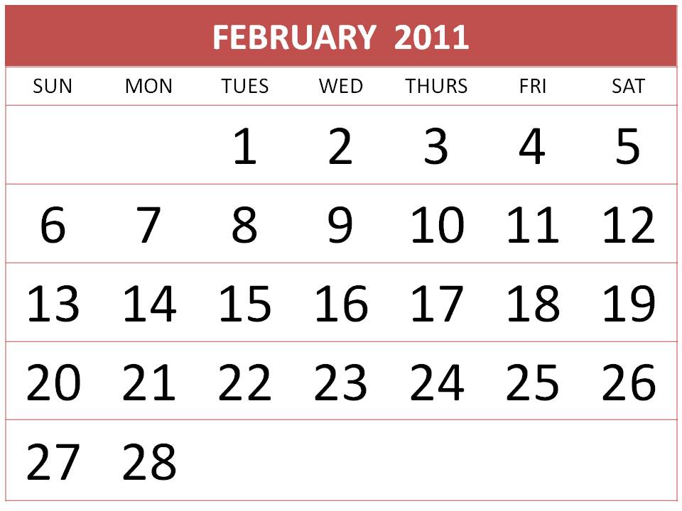 blank calendar template february 2011. Blank+calendar+template+