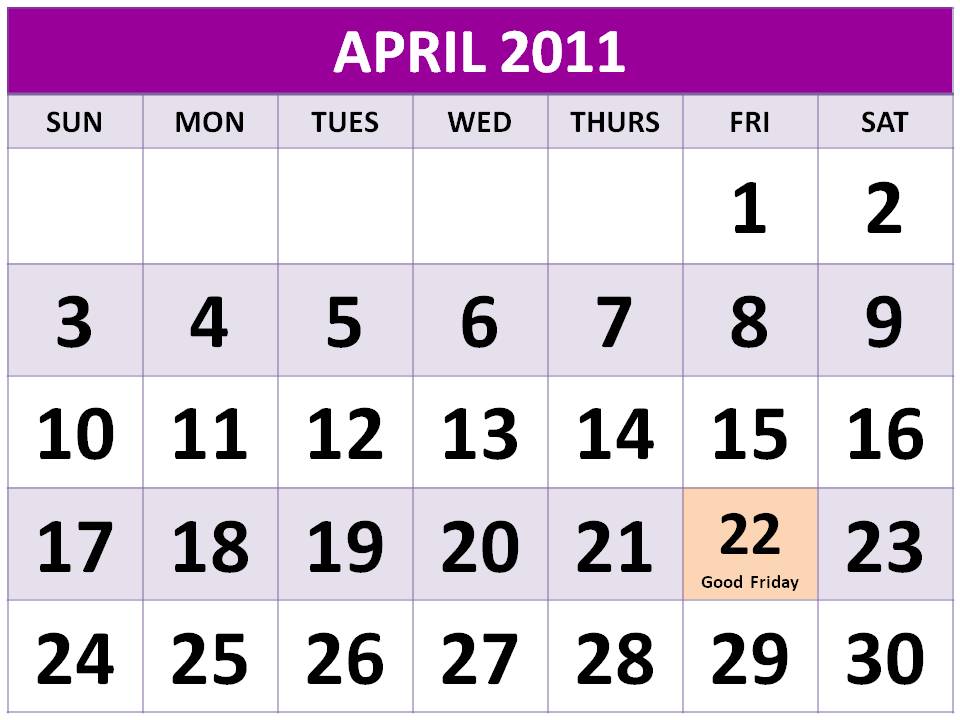 michele bachmans: calendar 2012 with holidays