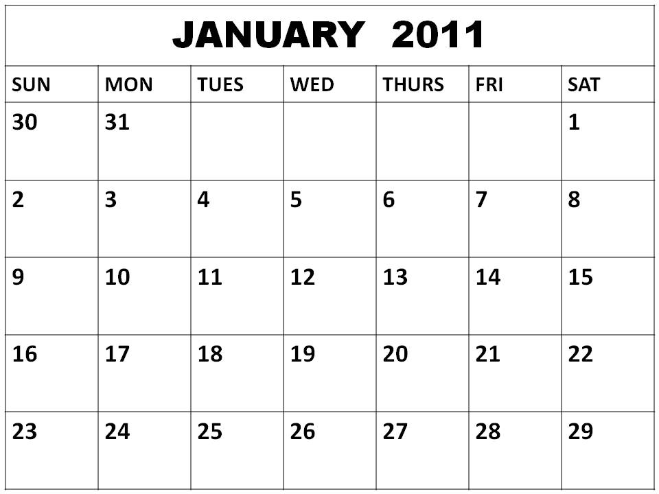 Jan 2011 Calendar Wallpaper. 2011 monthly calendar