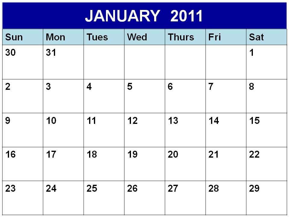 Calendar Planner 2011