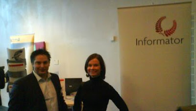 Anders B och Karin O, friskt snott från Informatorbloggen, Foto: Ola Skoog