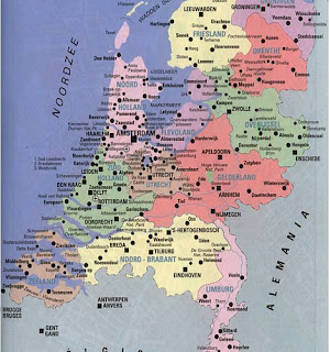 Viajes A Holanda: Mapa de Holanda