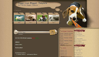 Free Blogger Template - Doggy Love