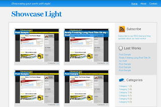 Free Blogger Template - Showcase Light