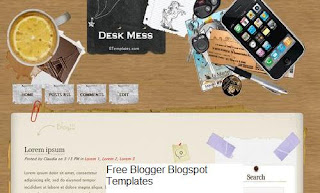 Desk Mess - Free Blogger Template