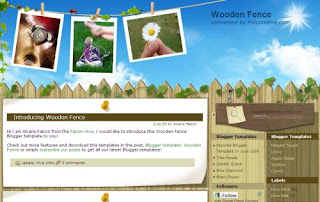 Free Blogger Template - Wooden Fence
