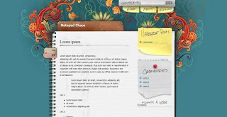 Free Blogger Template - Notepad Chaos