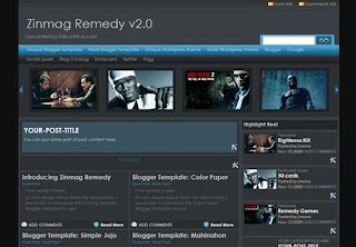 Free Blogger Template - Zinmag Remedy 2.0