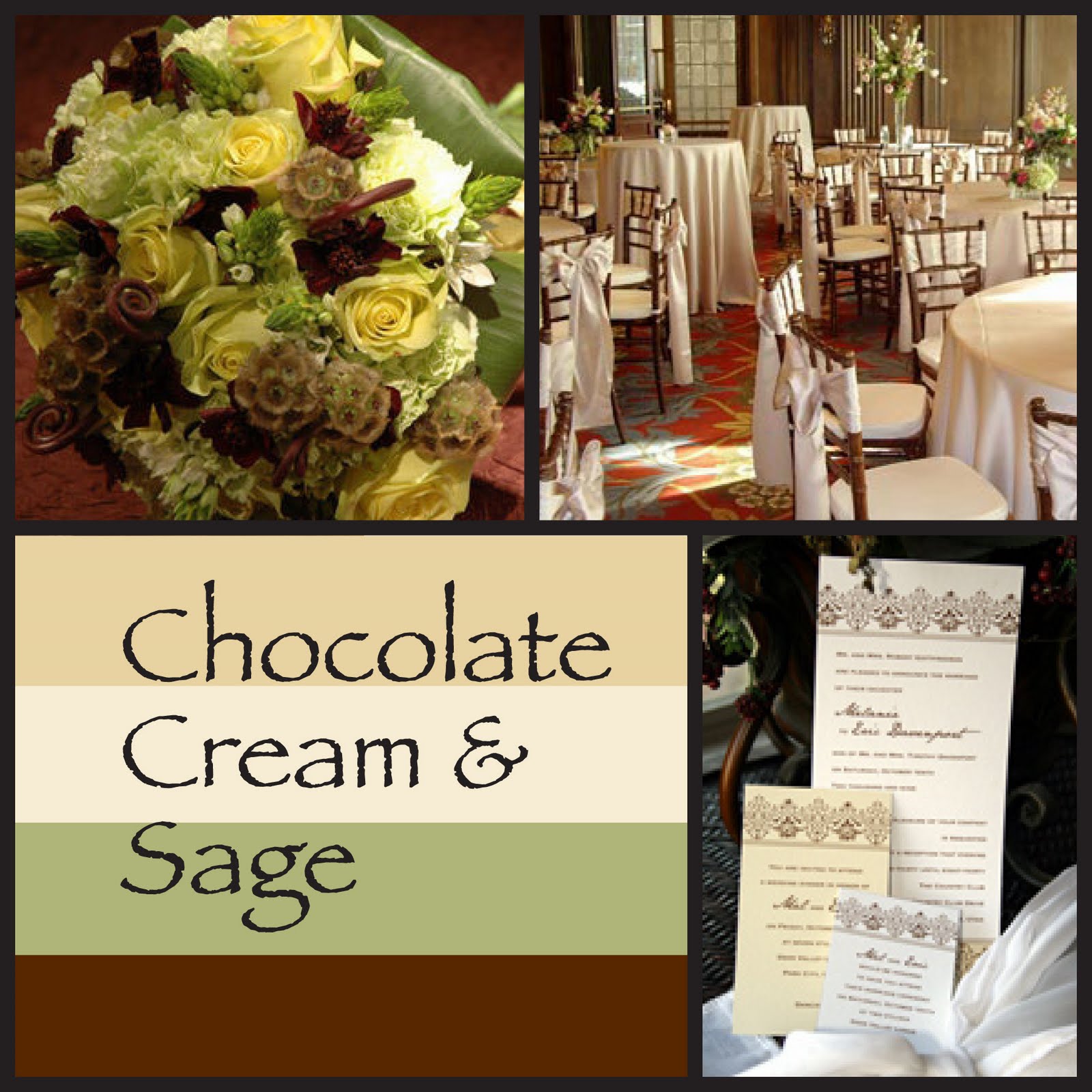Wedding Invitation Blog Inspiration Board Chocolate Cream Sage Do The Colors Of Nature Inspire You Then Why Not Take A Hint From Mother When It Comes To Planning Your Wedding I Love Simple Elegance