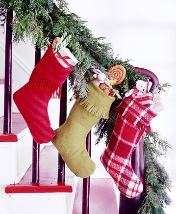 Creative ideas for you: Decorate with Homemade Christmas Stockings