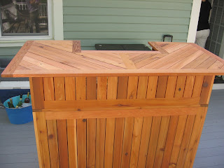 cedar bar outdoor element custom