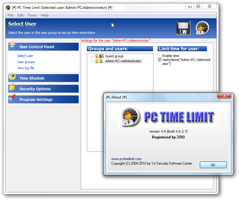 Download Gratis PC Time Limit PRO v4.9.3.7 Multilanguage Incl. Keygen