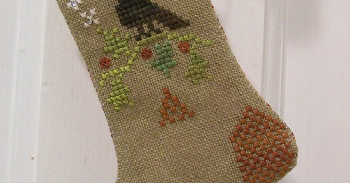 mini cross stitch stockings