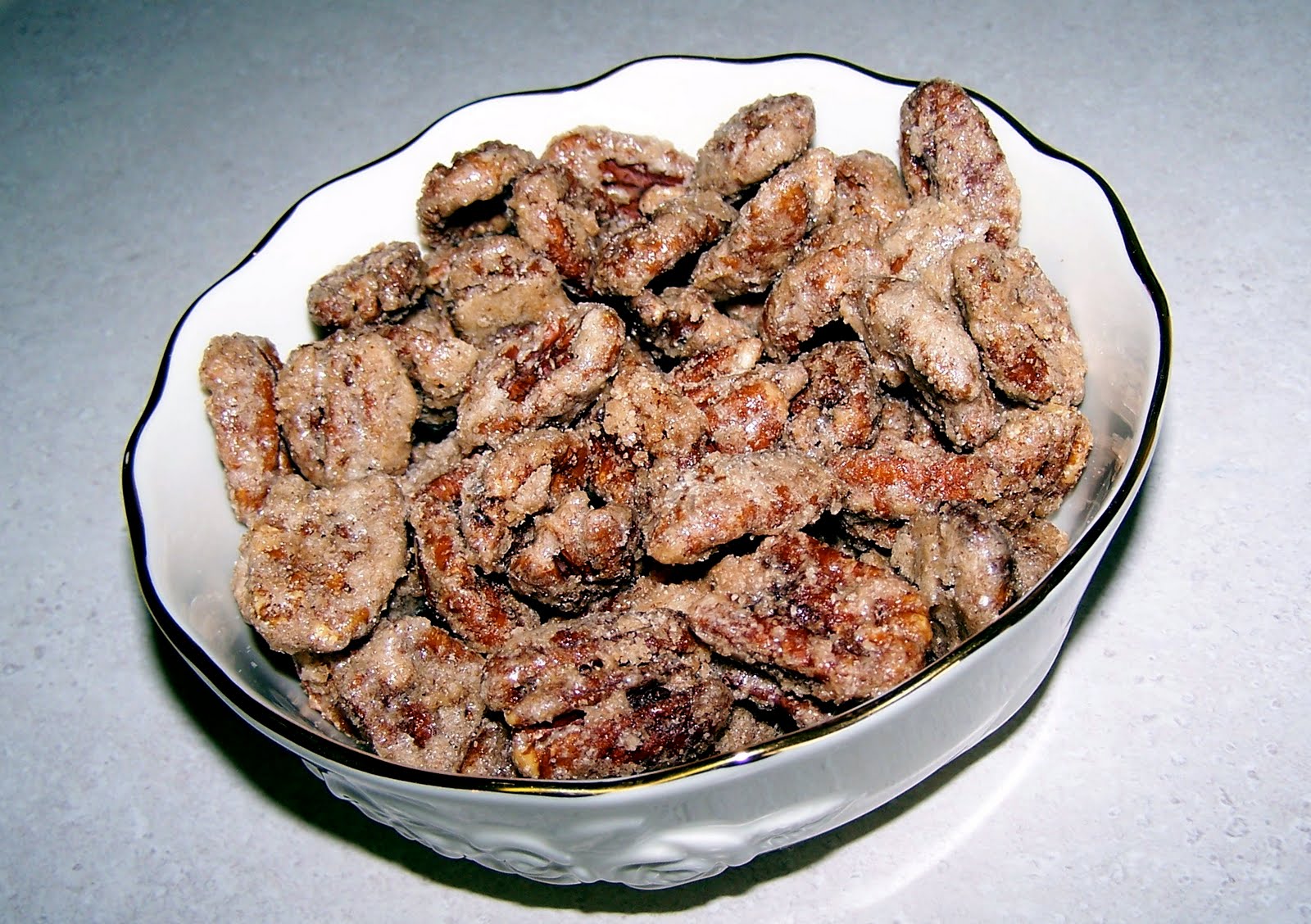 Heather's Recipes Sugar Coated Pecans