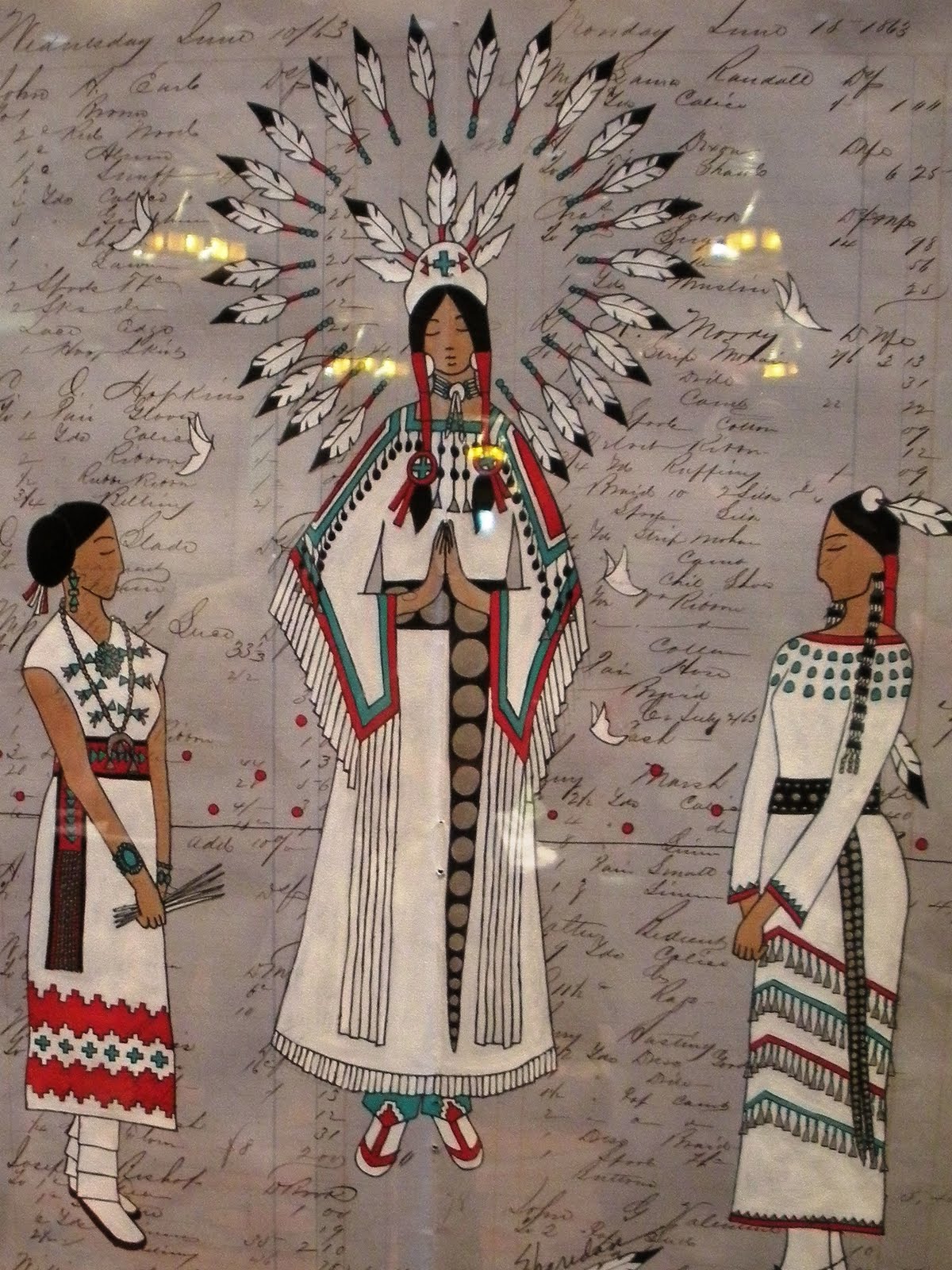 UNCLE PAULIE'S WORLD Female Native American Ledger Artists Infuse Male