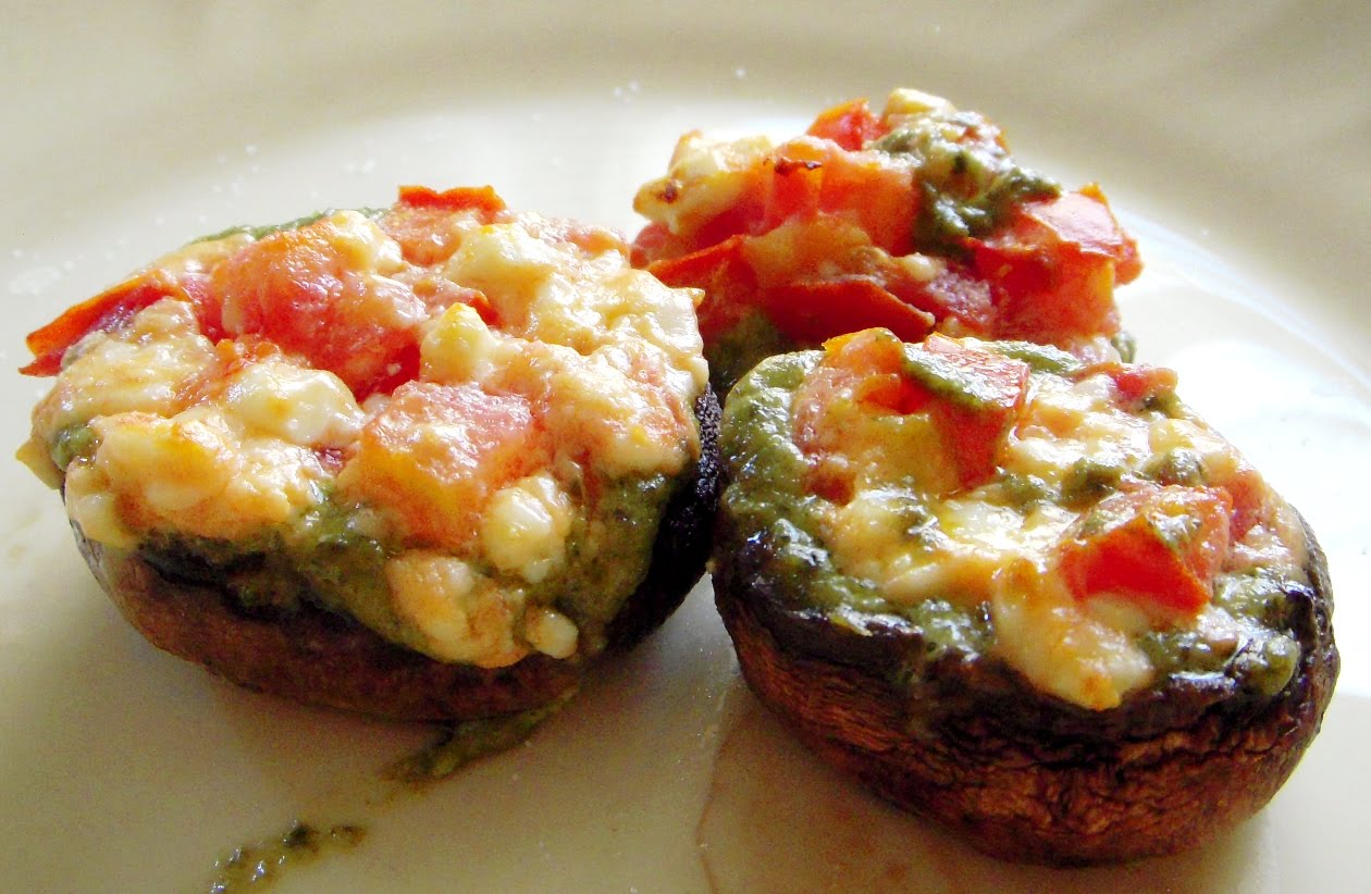 Happiness Shines Roasted Pesto Mushroom