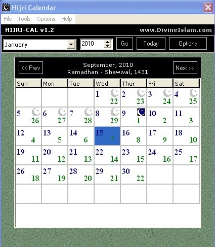 Грегориано китайский конвертер календаря Kalender Hijriah A27